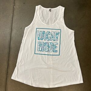 Platinum Classic White Tank Top size XL